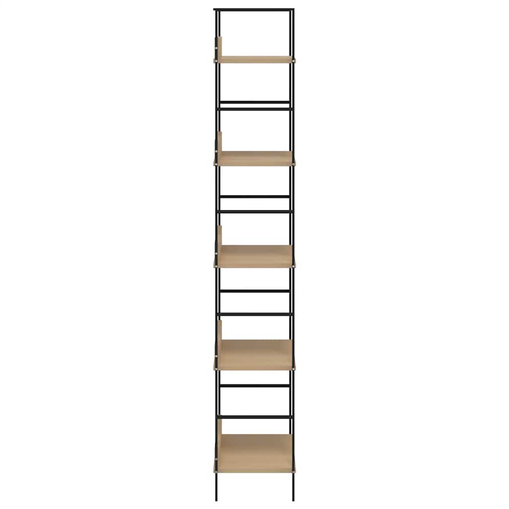 Bibliothèque à 5 niveaux chêne 60x27,6x158,5 cm bois ingénierie