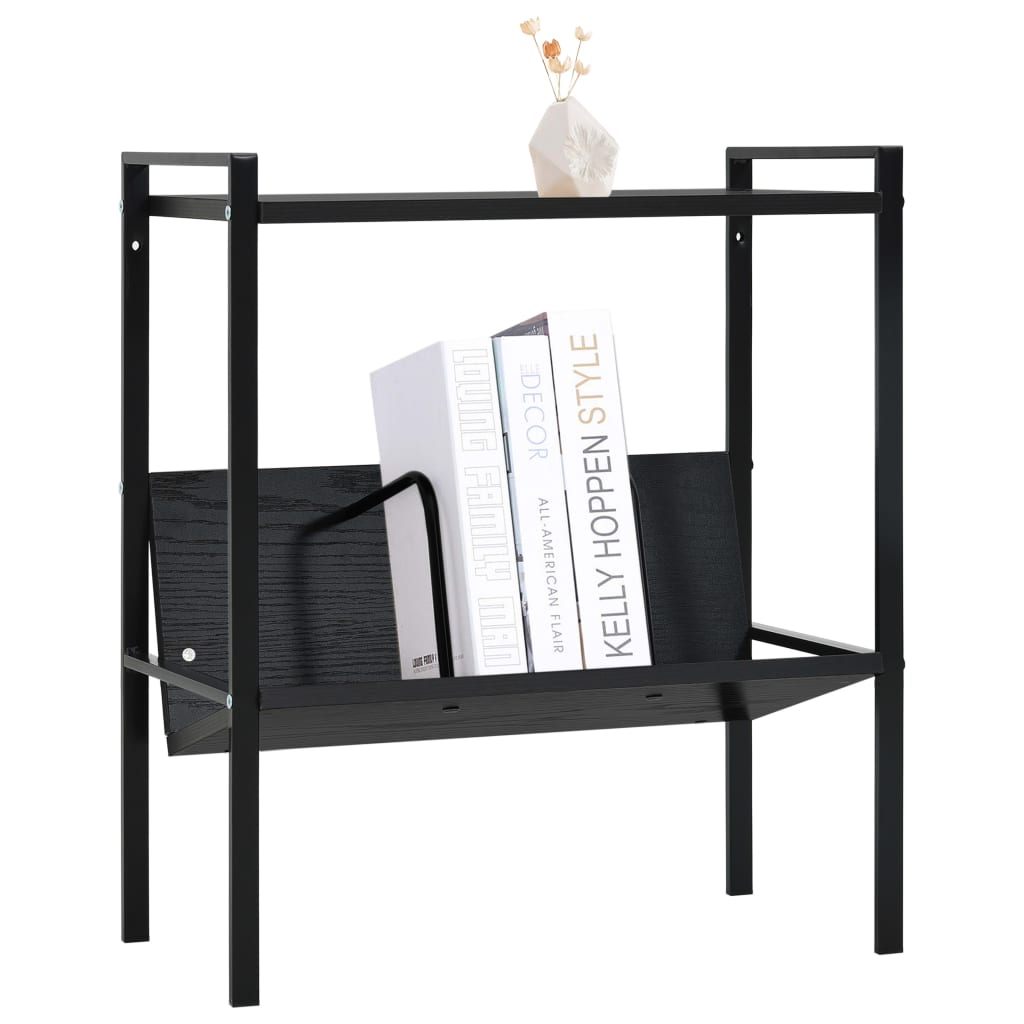 Bibliothèque 2 niveaux Noir 52x28x59 cm bois d'ingénierie - XIOS