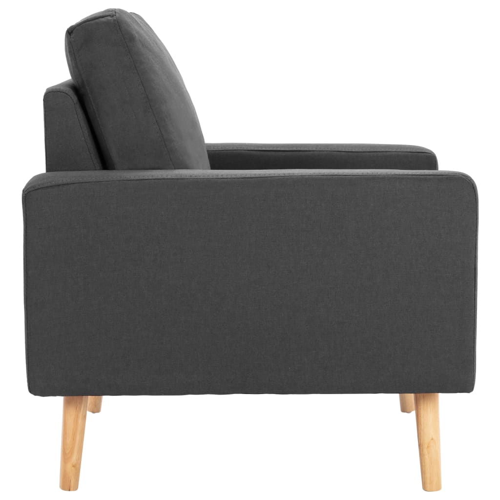 Fauteuil gris foncé tissu - XIOS