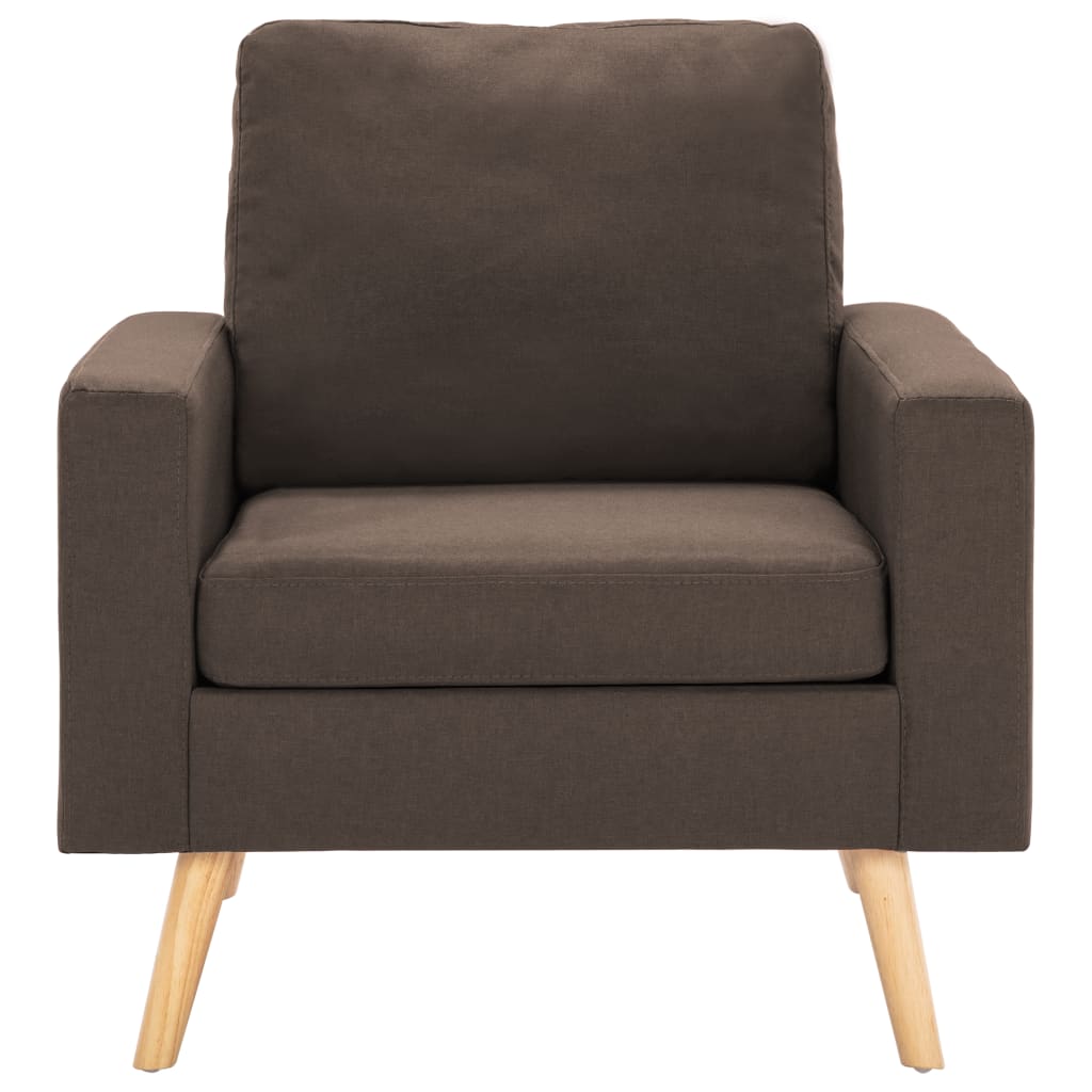 Fauteuil marron tissu - XIOS