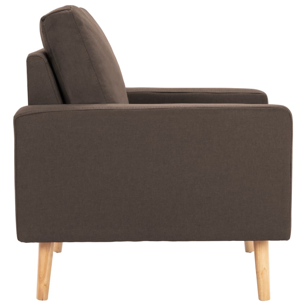 Fauteuil marron tissu - XIOS