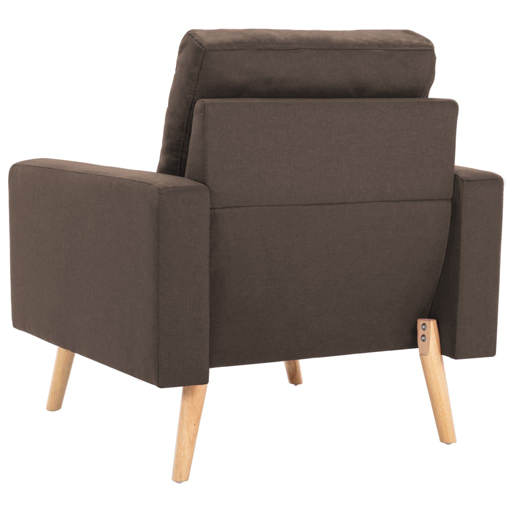 Fauteuil marron tissu - XIOS