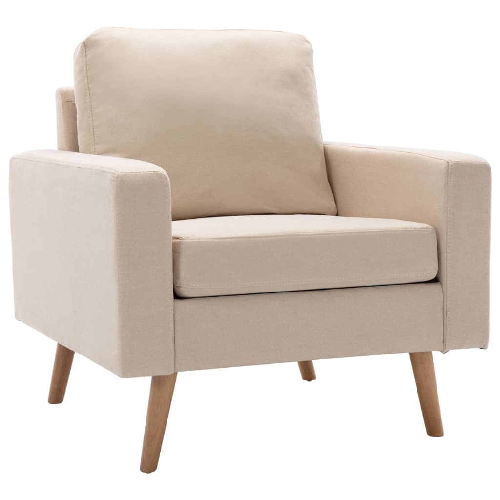 Fauteuil Crème Tissu - XIOS