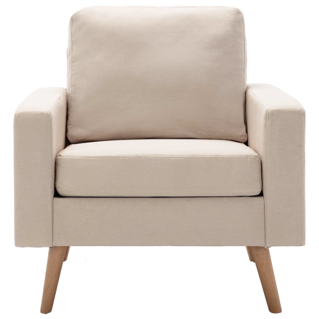 Fauteuil Crème Tissu - XIOS