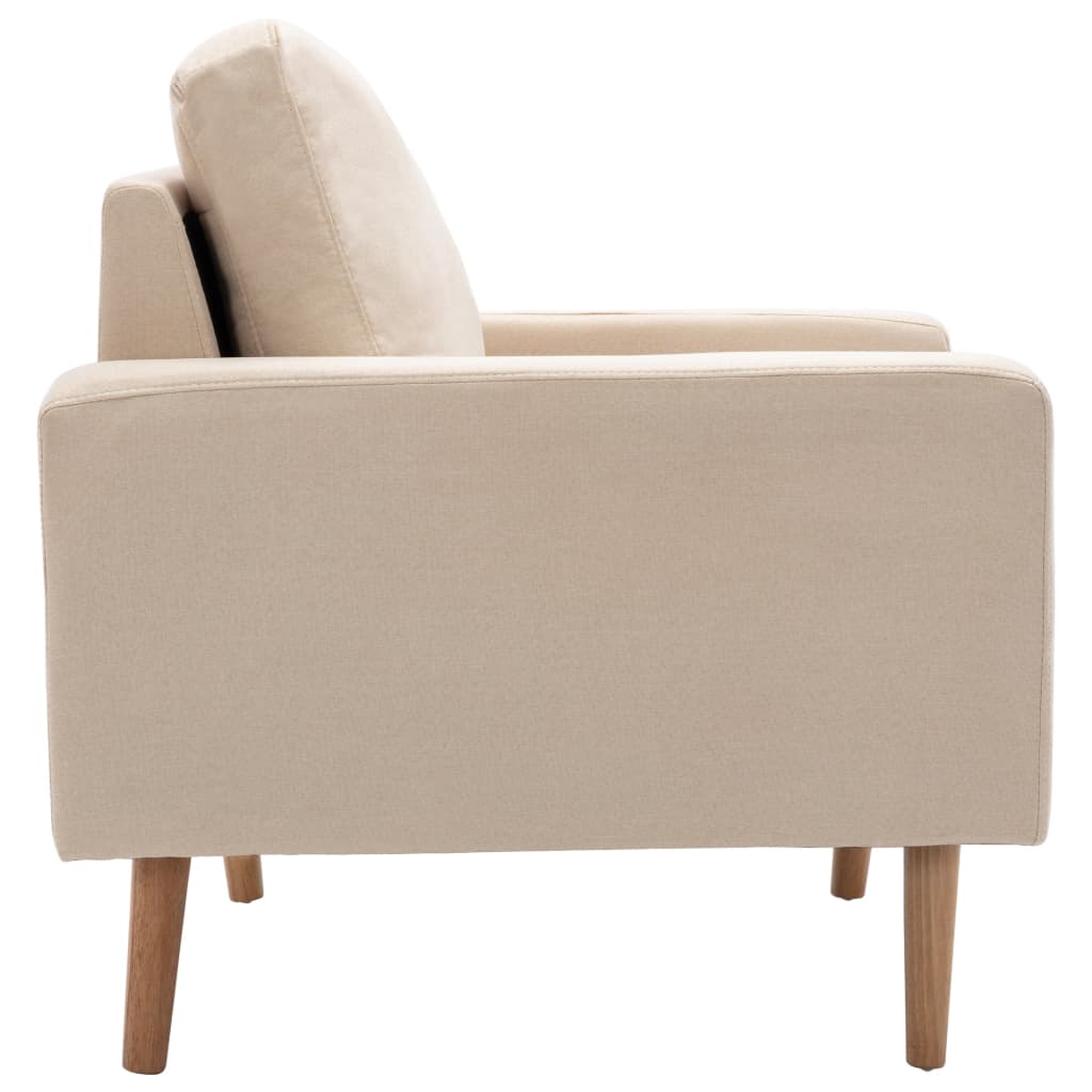 Fauteuil Crème Tissu - XIOS