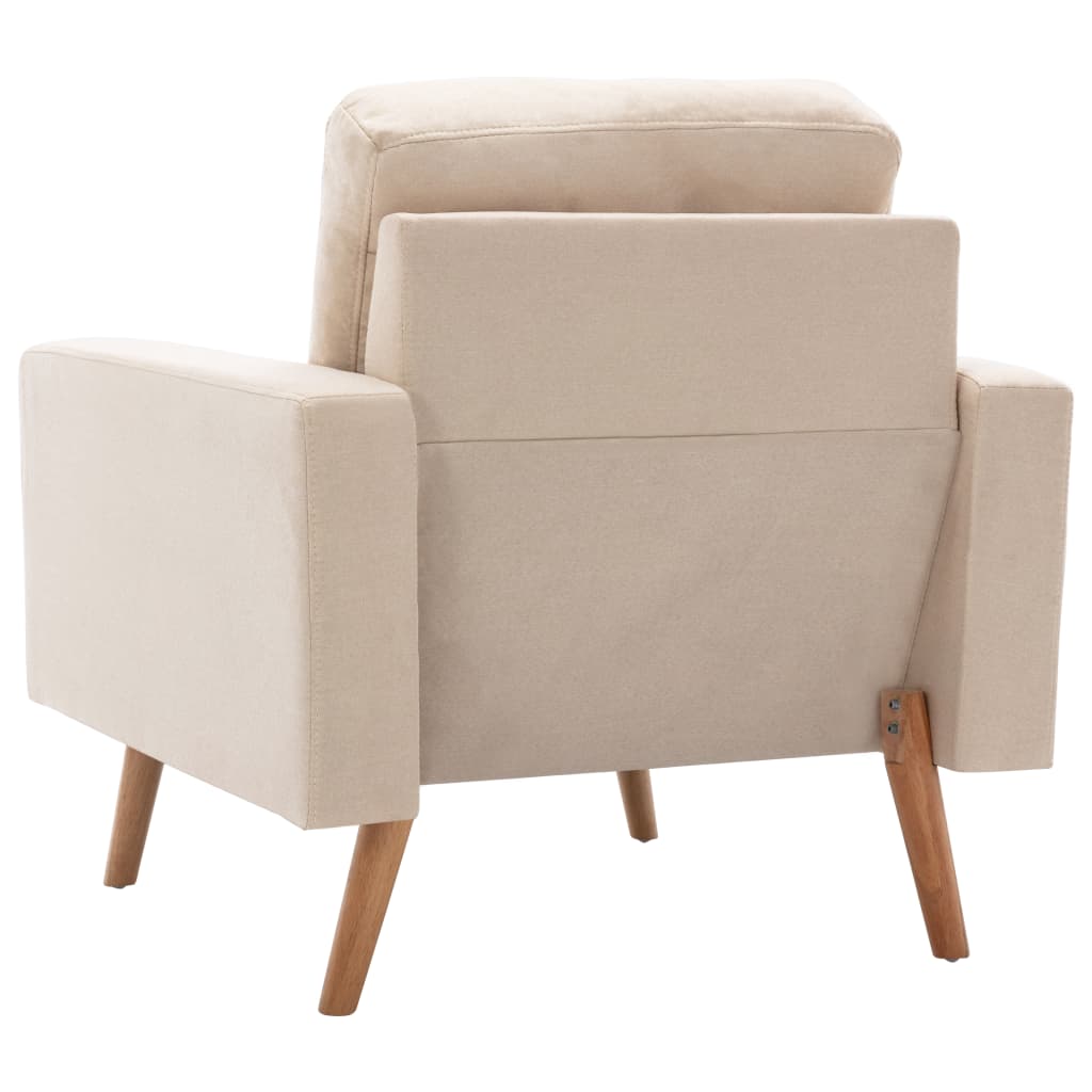 Fauteuil Crème Tissu - XIOS