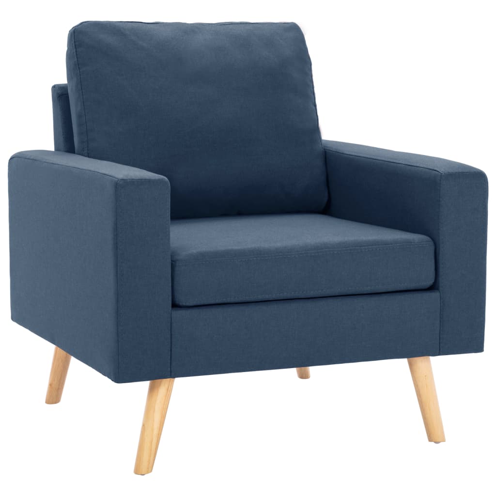 Fauteuil bleu tissu - XIOS