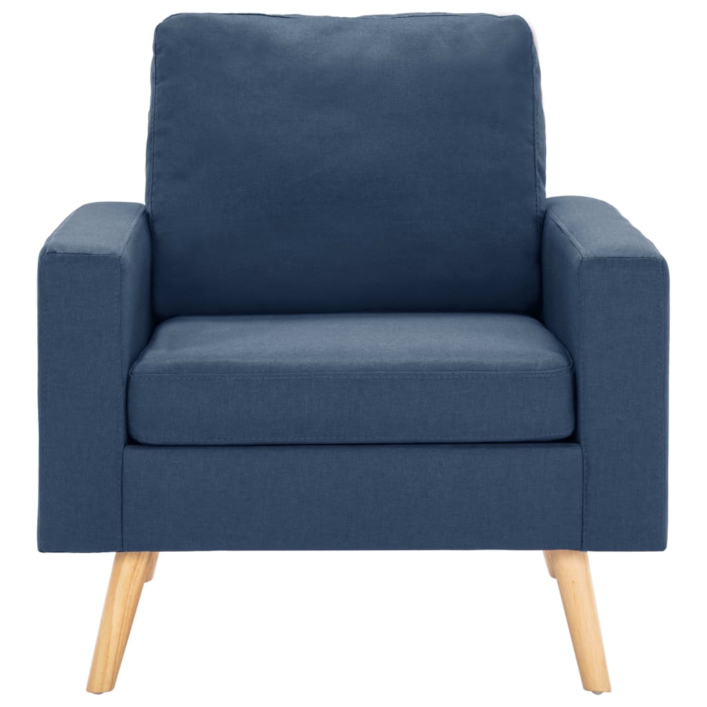 Fauteuil bleu tissu - XIOS