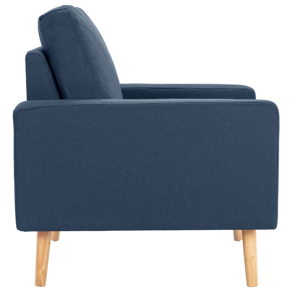 Fauteuil bleu tissu - XIOS