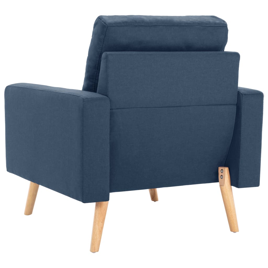 Fauteuil bleu tissu - XIOS