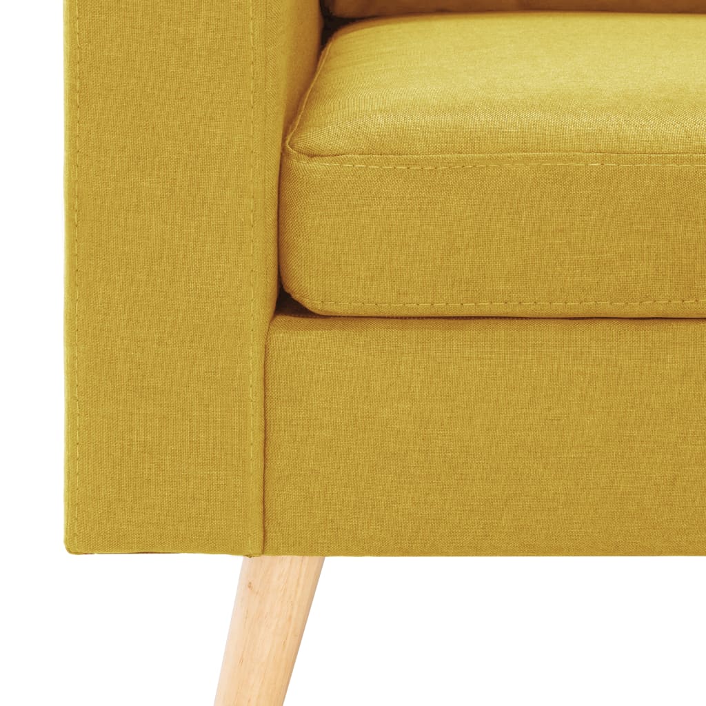 Fauteuil jaune tissu - XIOS