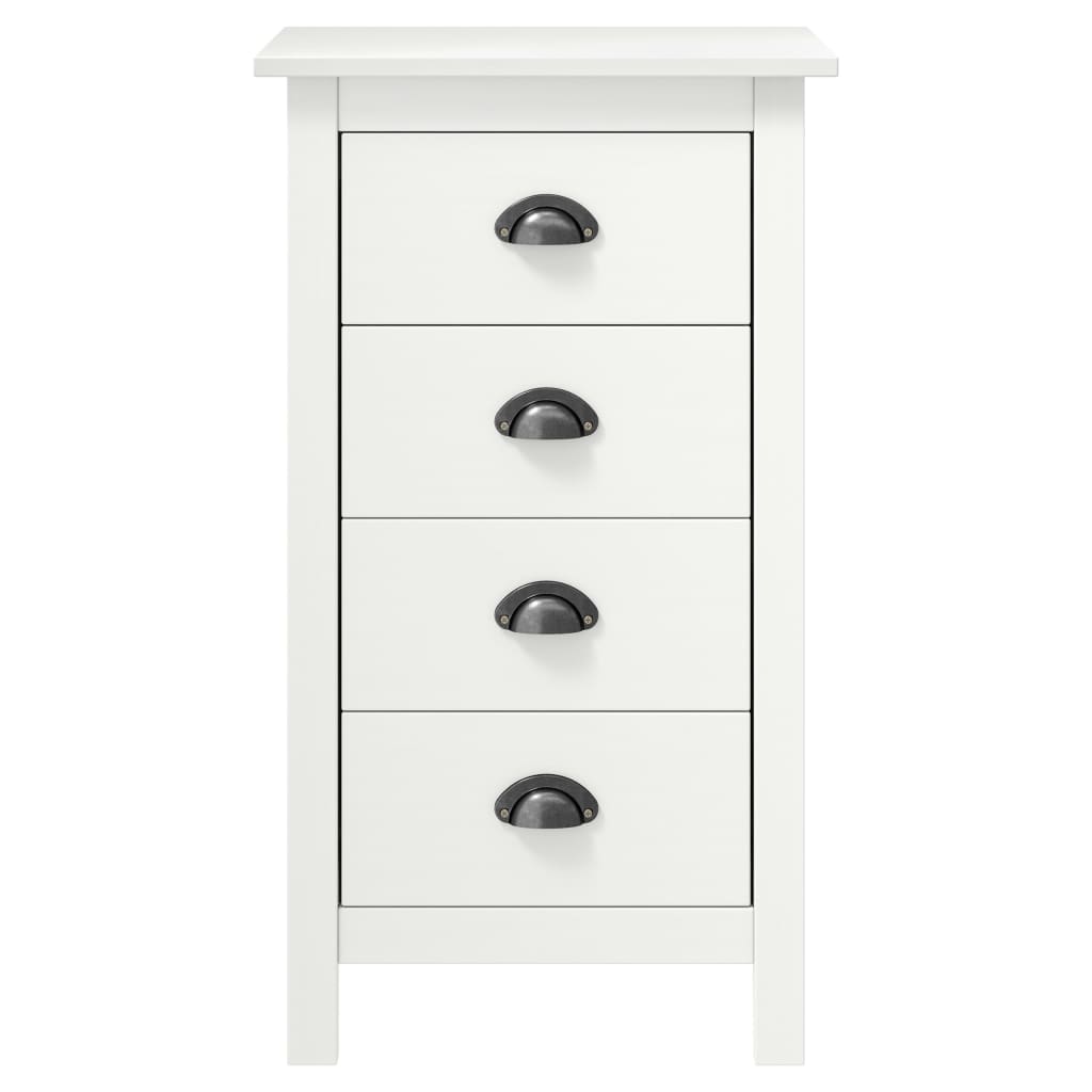 Buffet Hill Blanc 46x35x80 cm Bois de pin solide - XIOS