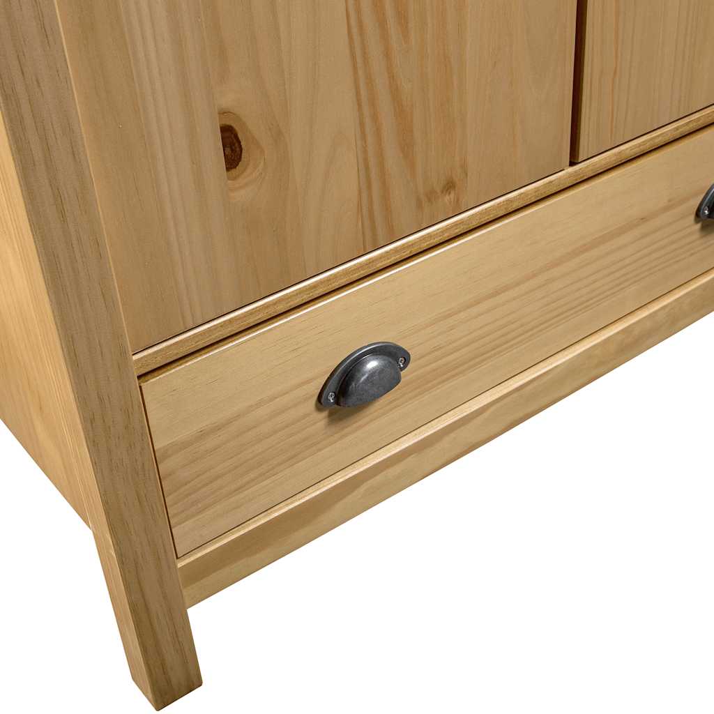 Garde-robe à 2 portes Hill 89x50x170 cm Bois de pin solide - XIOS