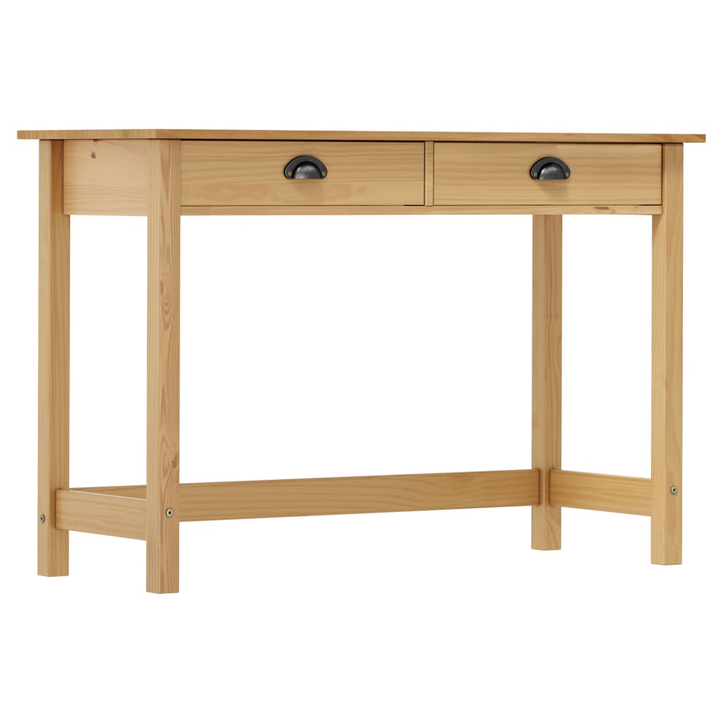Table console Hill Range avec 2 tiroirs 110x45x74 cm Pin solide - XIOS