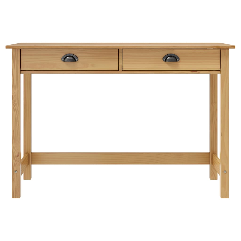Table console Hill Range avec 2 tiroirs 110x45x74 cm Pin solide - XIOS