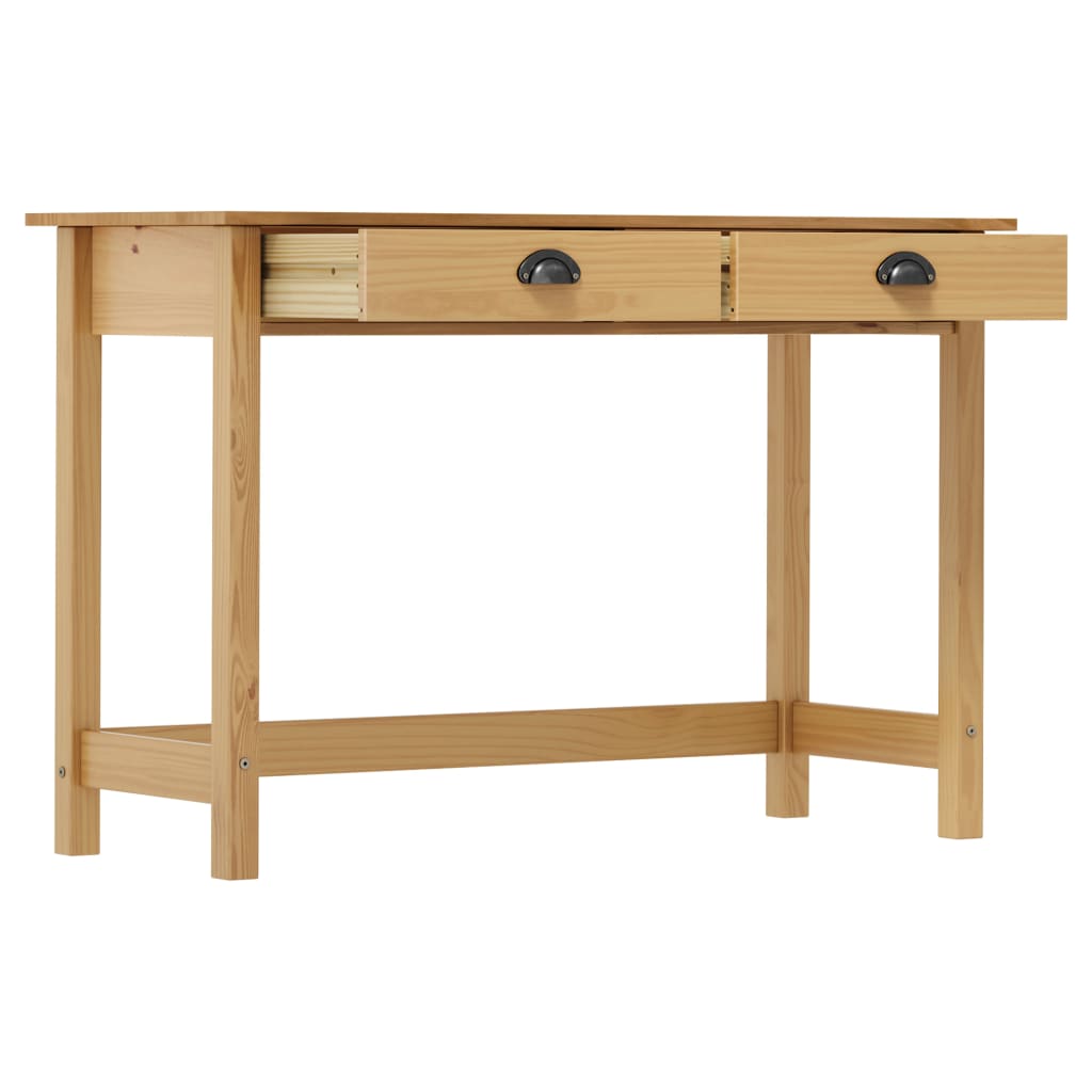 Table console Hill Range avec 2 tiroirs 110x45x74 cm Pin solide - XIOS