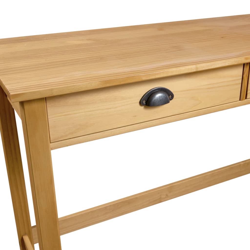 Table console Hill Range avec 2 tiroirs 110x45x74 cm Pin solide - XIOS