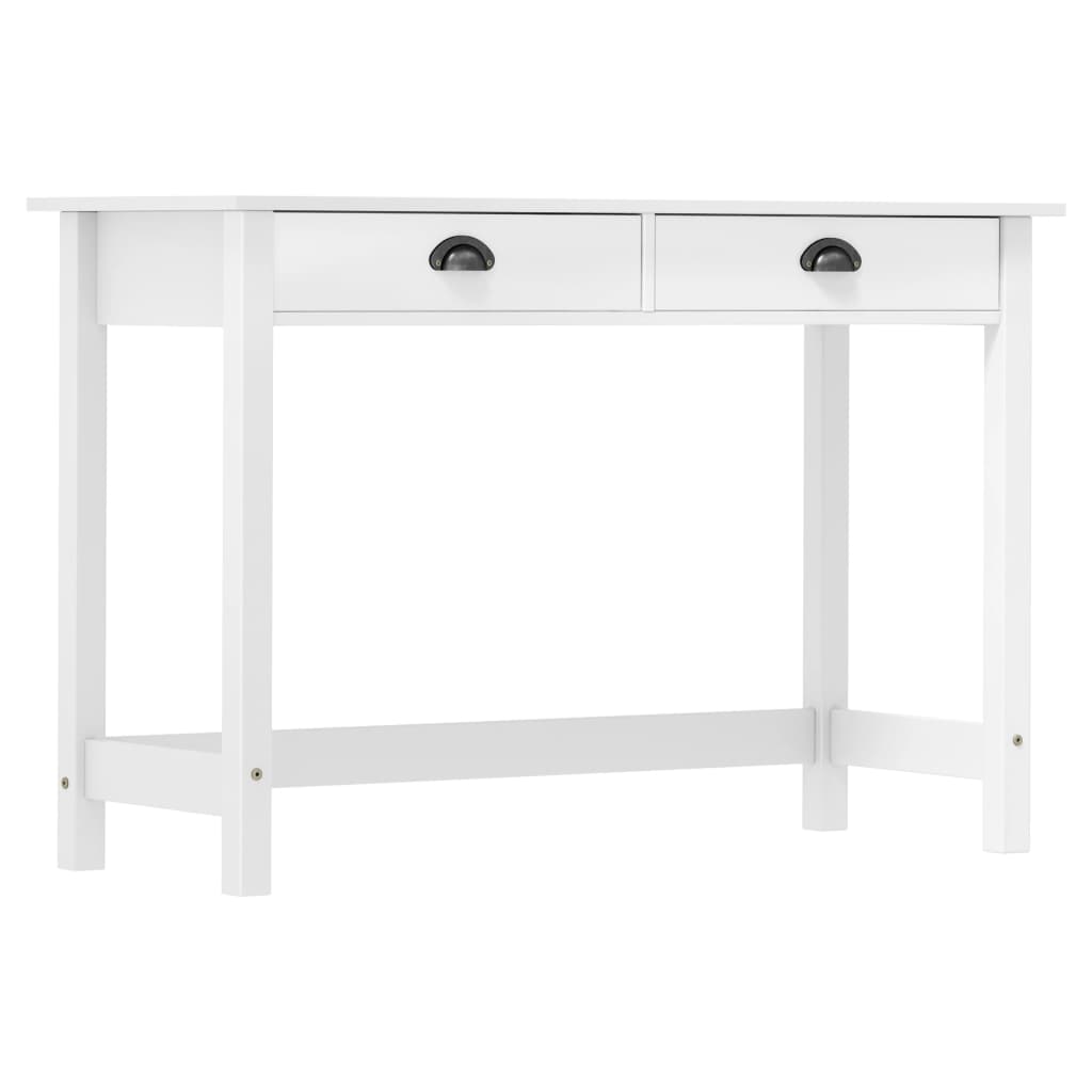 Table console Hill avec 2 tiroirs 110x45x74 cm Bois pin massif - XIOS