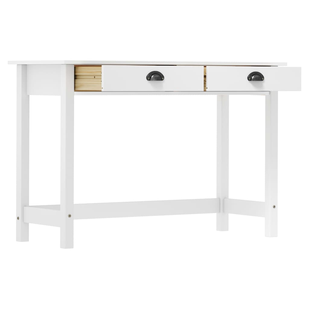 Table console Hill avec 2 tiroirs 110x45x74 cm Bois pin massif - XIOS