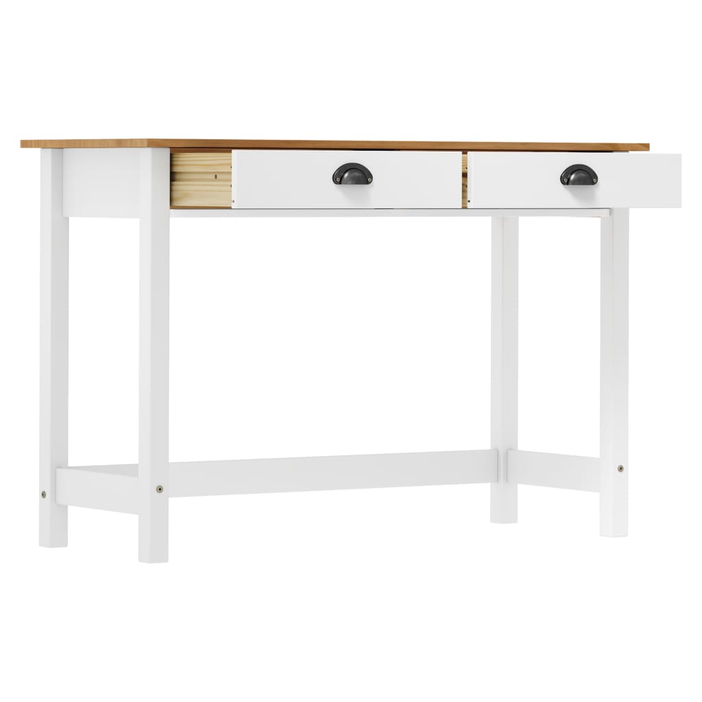 Table console Hill avec 2 tiroirs 110x45x74 cm Pin solide - XIOS