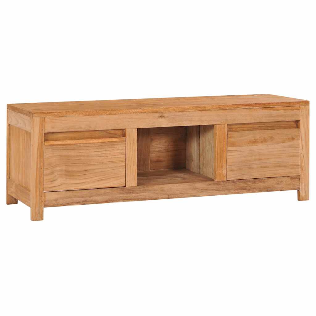 Meuble TV 100x30x35 cm bois de teck massif - XIOS