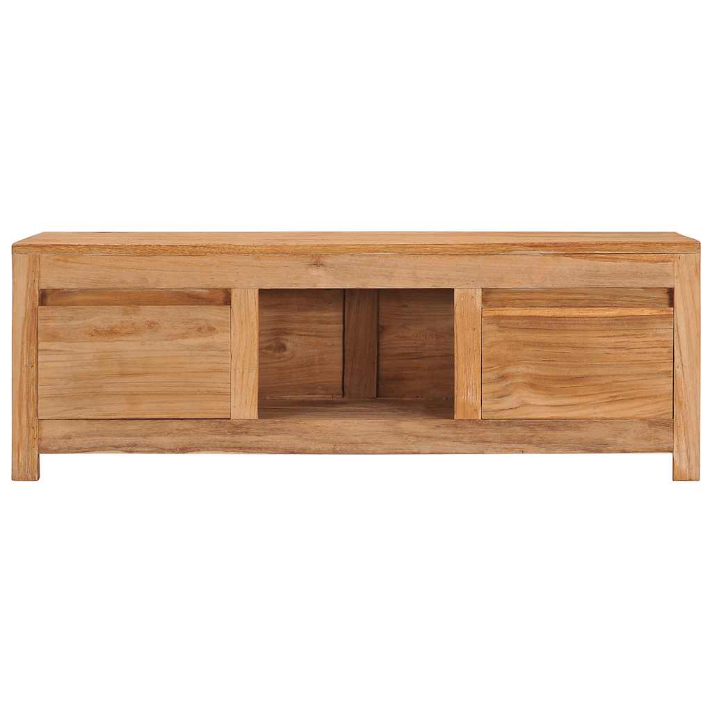 Meuble TV 100x30x35 cm bois de teck massif - XIOS