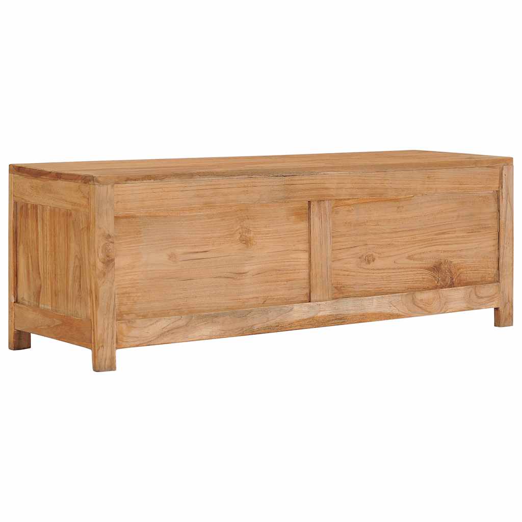 Meuble TV 100x30x35 cm bois de teck massif - XIOS