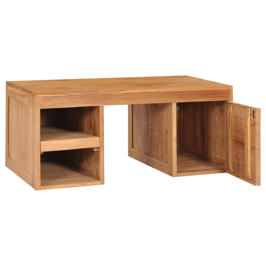 Table basse 90x50x40 cm bois de teck massif - XIOS