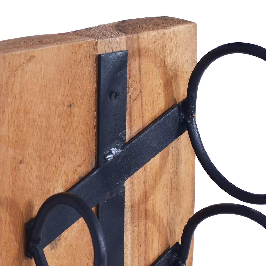 Casier à bouteilles pour 6 bouteilles 35x35x100 cm Teck massif - XIOS