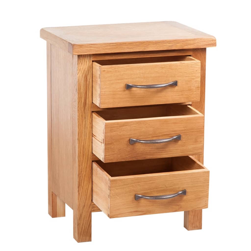Tables de chevet 2 pcs 40x30x54 cm Bois de chêne massif - XIOS