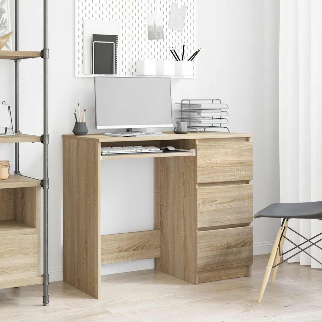 Bureau Chêne sonoma 90x45x76 cm Bois d’ingénierie - XIOS