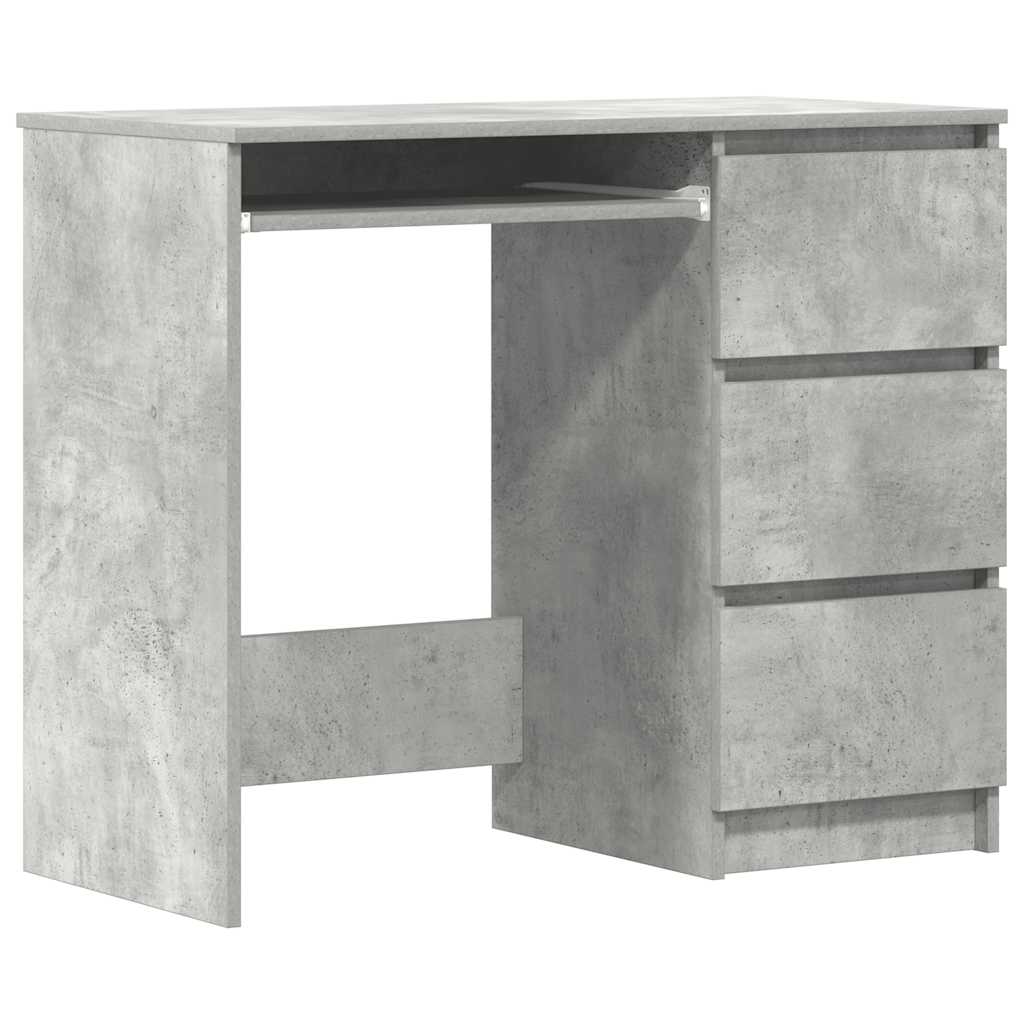 Bureau Gris béton 90x45x76 cm Bois d’ingénierie - XIOS