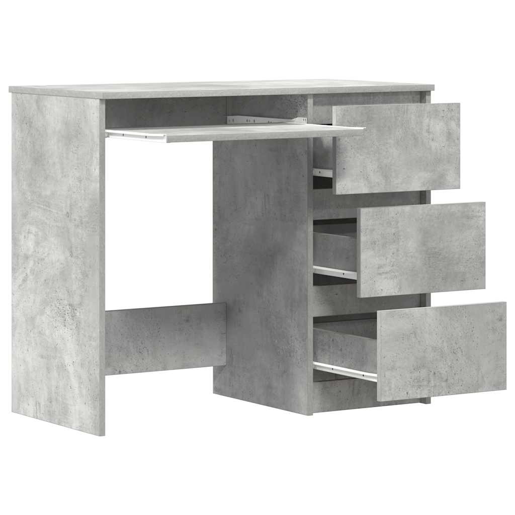 Bureau Gris béton 90x45x76 cm Bois d’ingénierie - XIOS