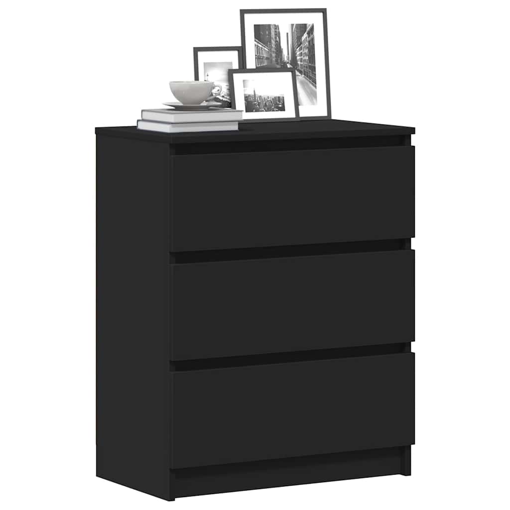 Buffet Noir 60x35x76 cm Bois d'ingénierie - XIOS