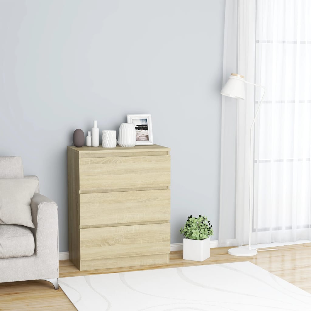 Buffet Chêne sonoma 60x35x76 cm Bois d'ingénierie - XIOS