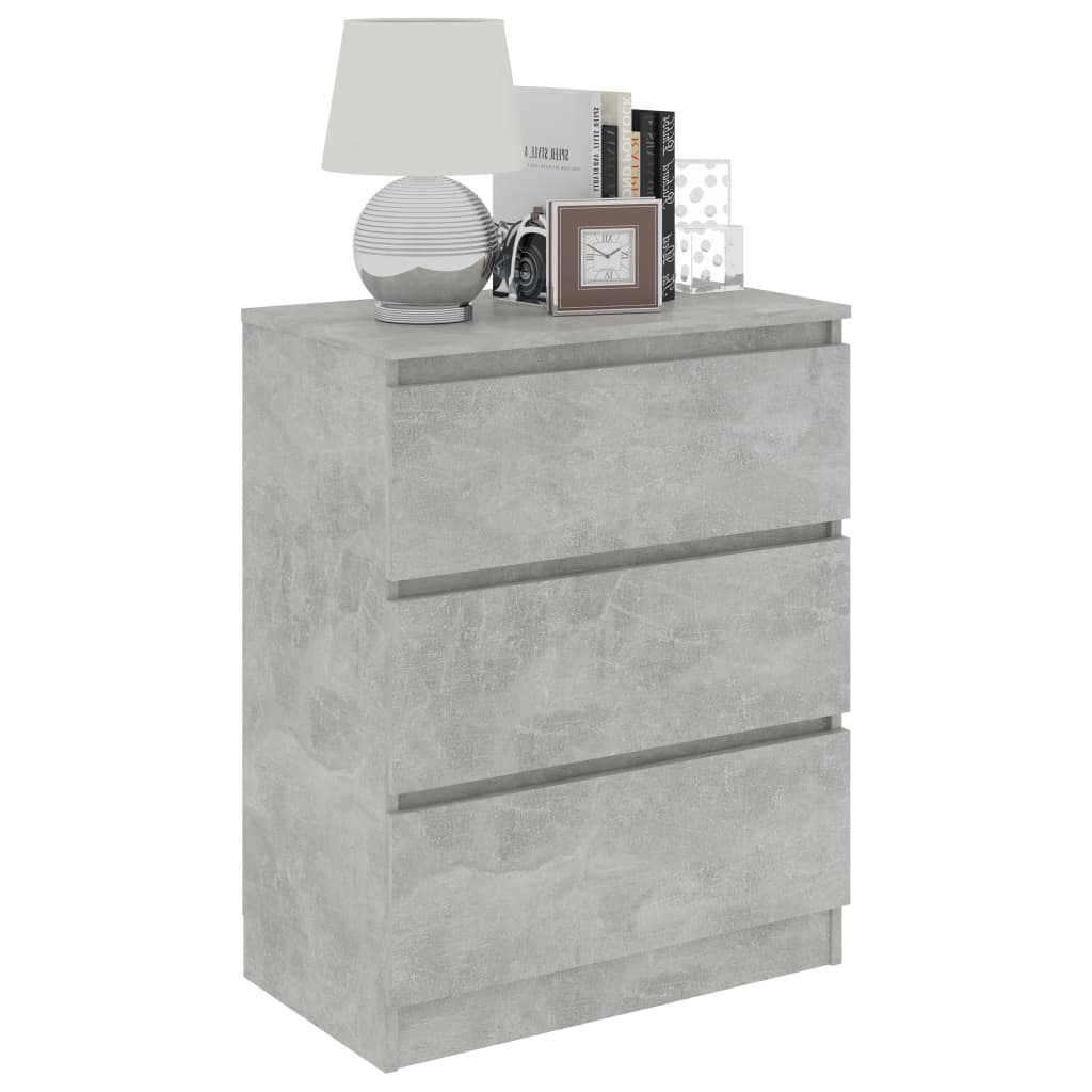 Buffet Gris béton 60x35x76 cm Bois d'ingénierie - XIOS