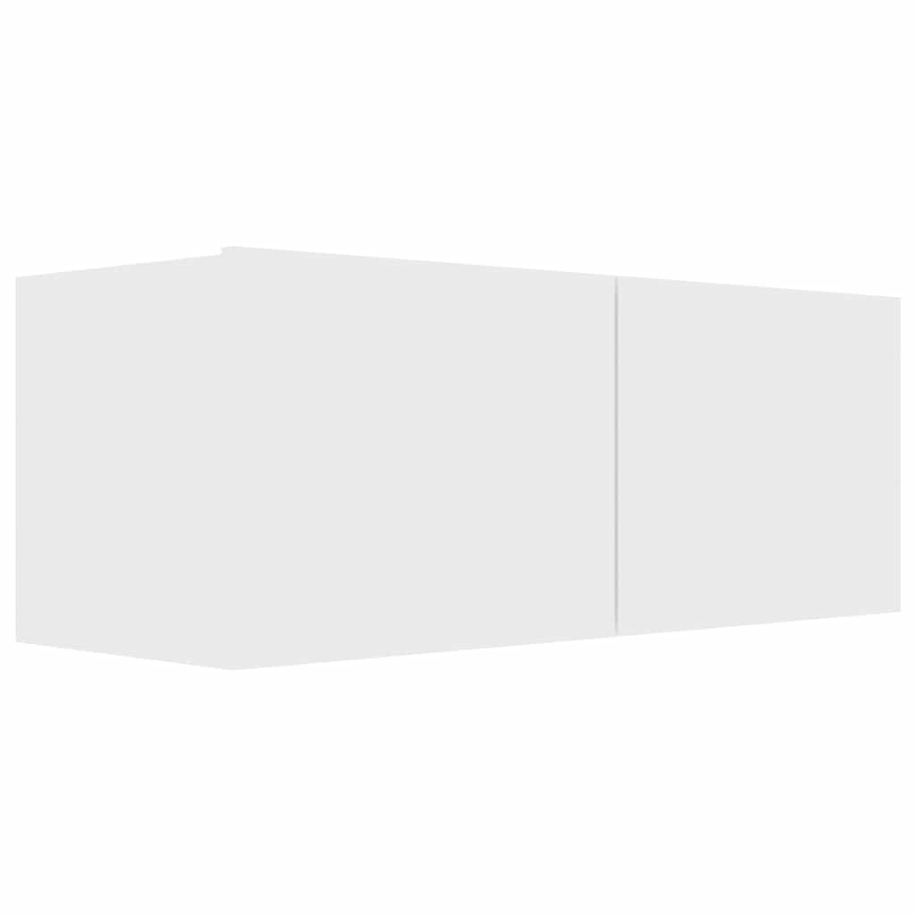 Meuble TV Blanc 80x30x30 cm Bois d'ingénierie - XIOS