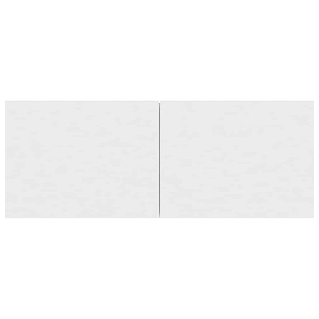 Meuble TV Blanc 80x30x30 cm Bois d'ingénierie - XIOS