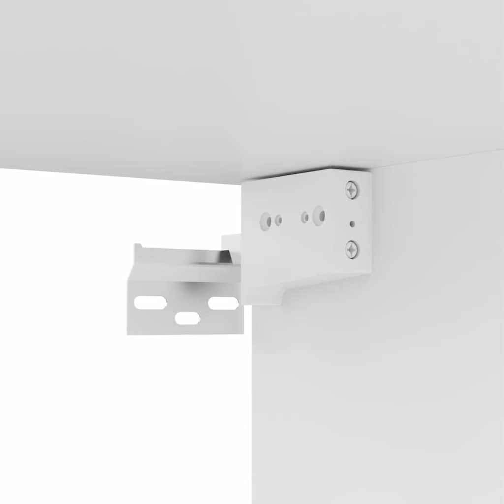 Meuble TV Blanc 80x30x30 cm Bois d'ingénierie - XIOS