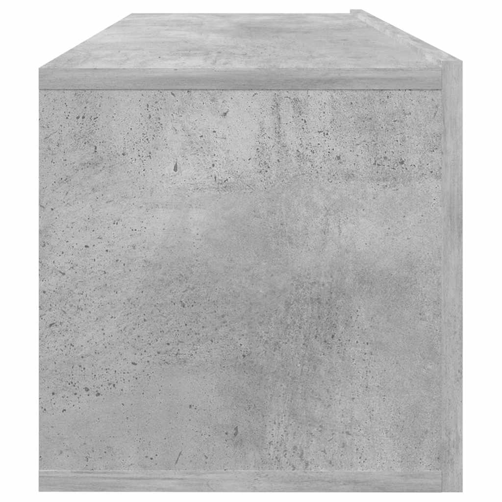 Meuble TV Gris béton 100x30x30 cm Bois d’ingénierie - XIOS