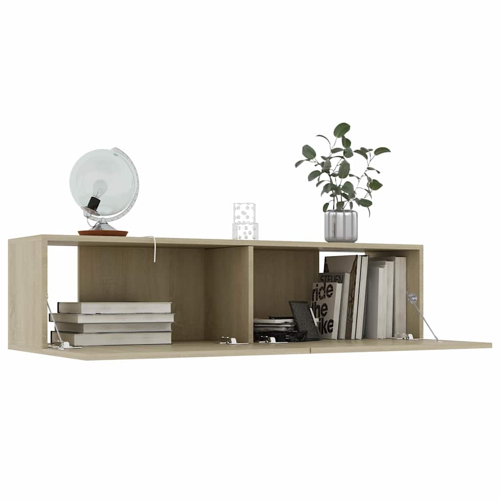 Meuble TV Chêne sonoma 120x30x30 cm Bois d’ingénierie - XIOS
