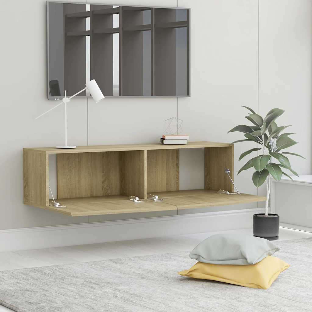 Meuble TV Chêne sonoma 120x30x30 cm Bois d’ingénierie - XIOS