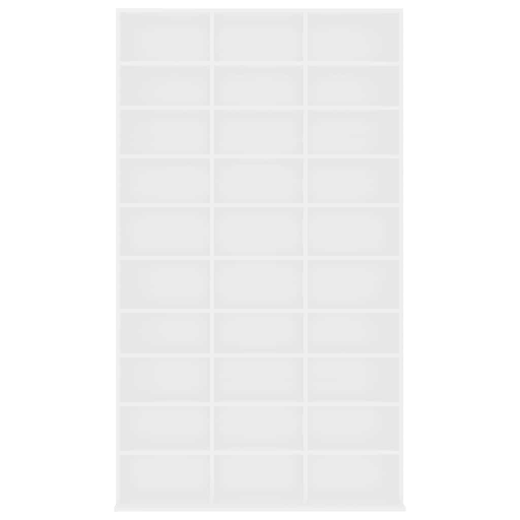 Armoire à CD Blanc 102x23x177,5 cm Bois d'ingénierie - XIOS