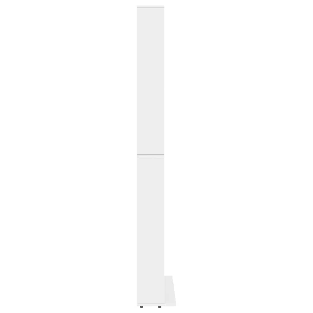 Armoire à CD Blanc 102x23x177,5 cm Bois d'ingénierie - XIOS