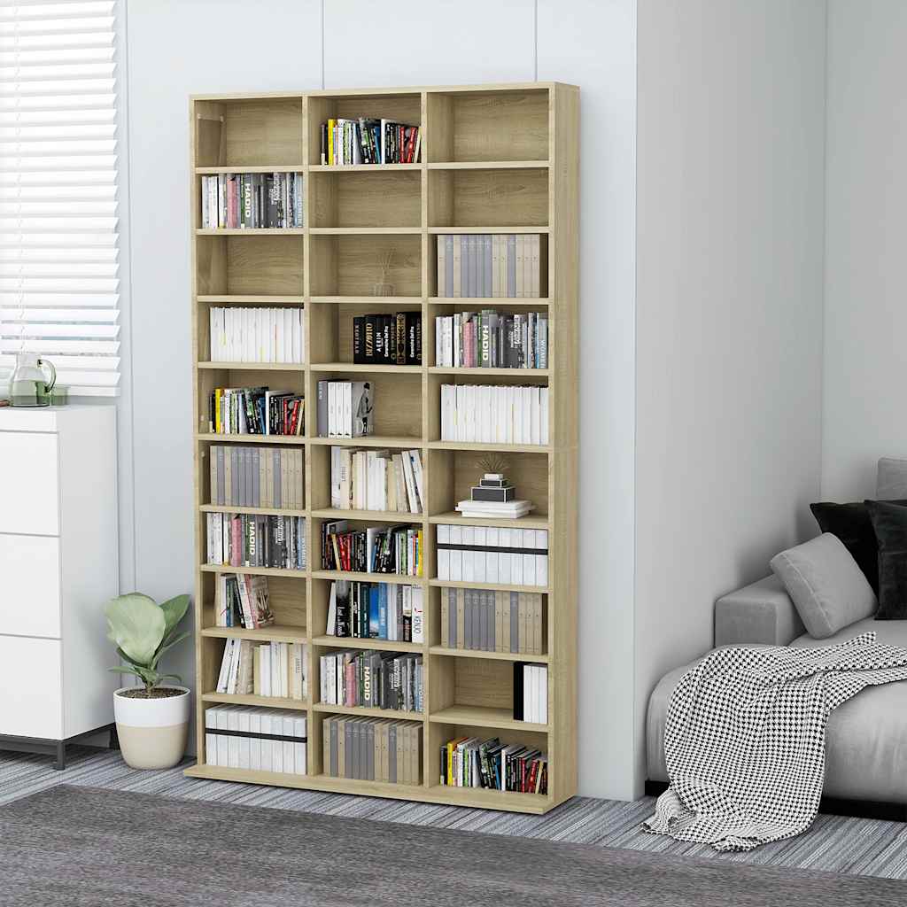 Armoire à CD Chêne sonoma 102x23x177,5 cm Bois d'ingénierie - XIOS