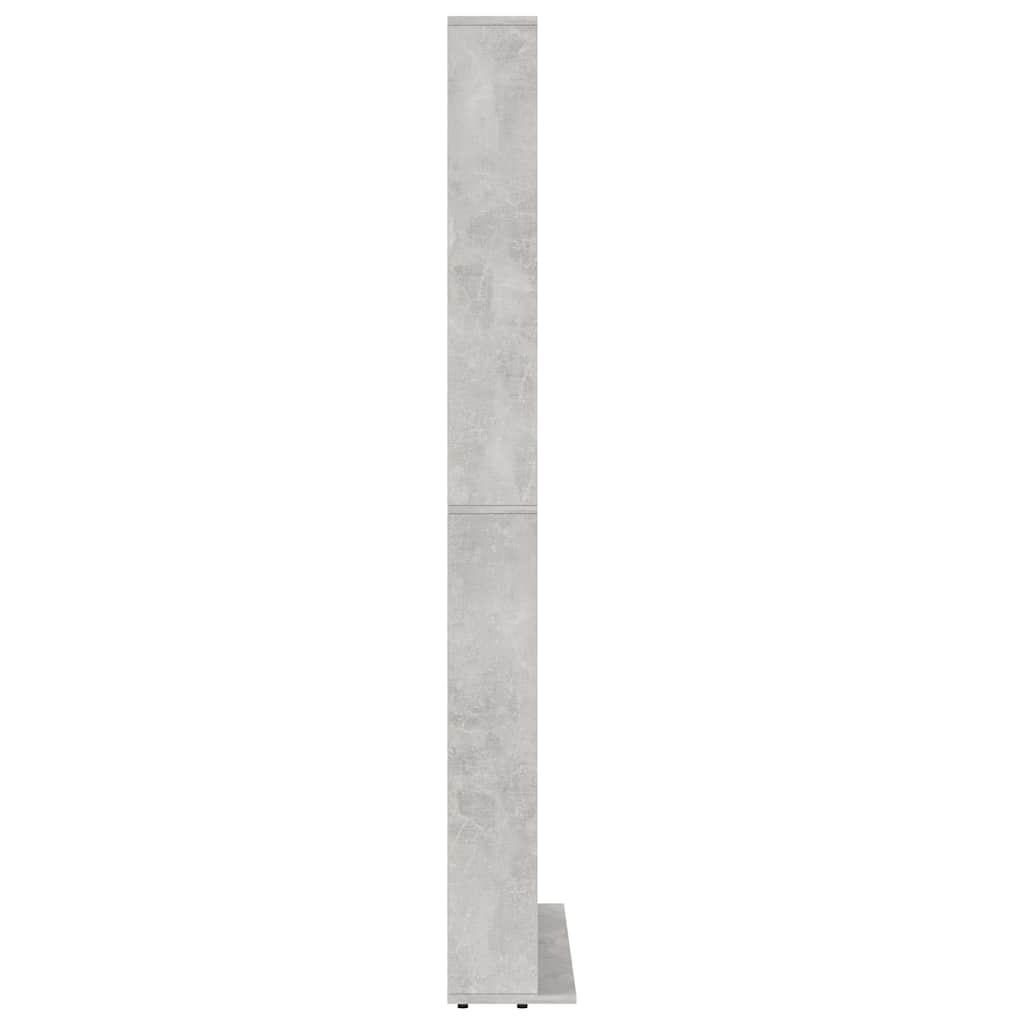 Armoire à CD Gris béton 102x16x177,5 cm Bois d'ingénierie - XIOS