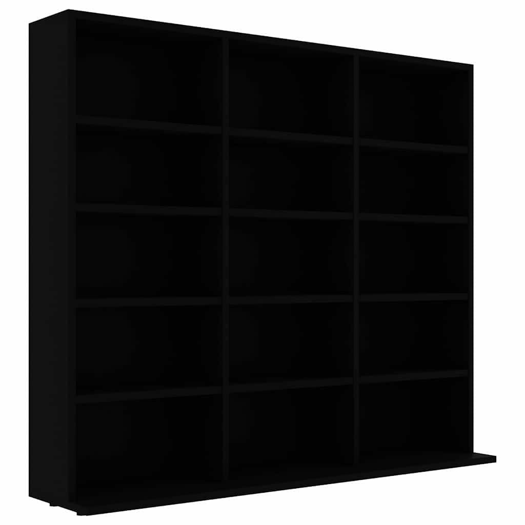 Armoire à CD Noir 100x23x89,5 cm Aggloméré - XIOS
