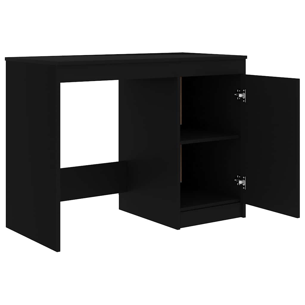 Bureau Noir 100x50x76 cm Bois d’ingénierie - XIOS