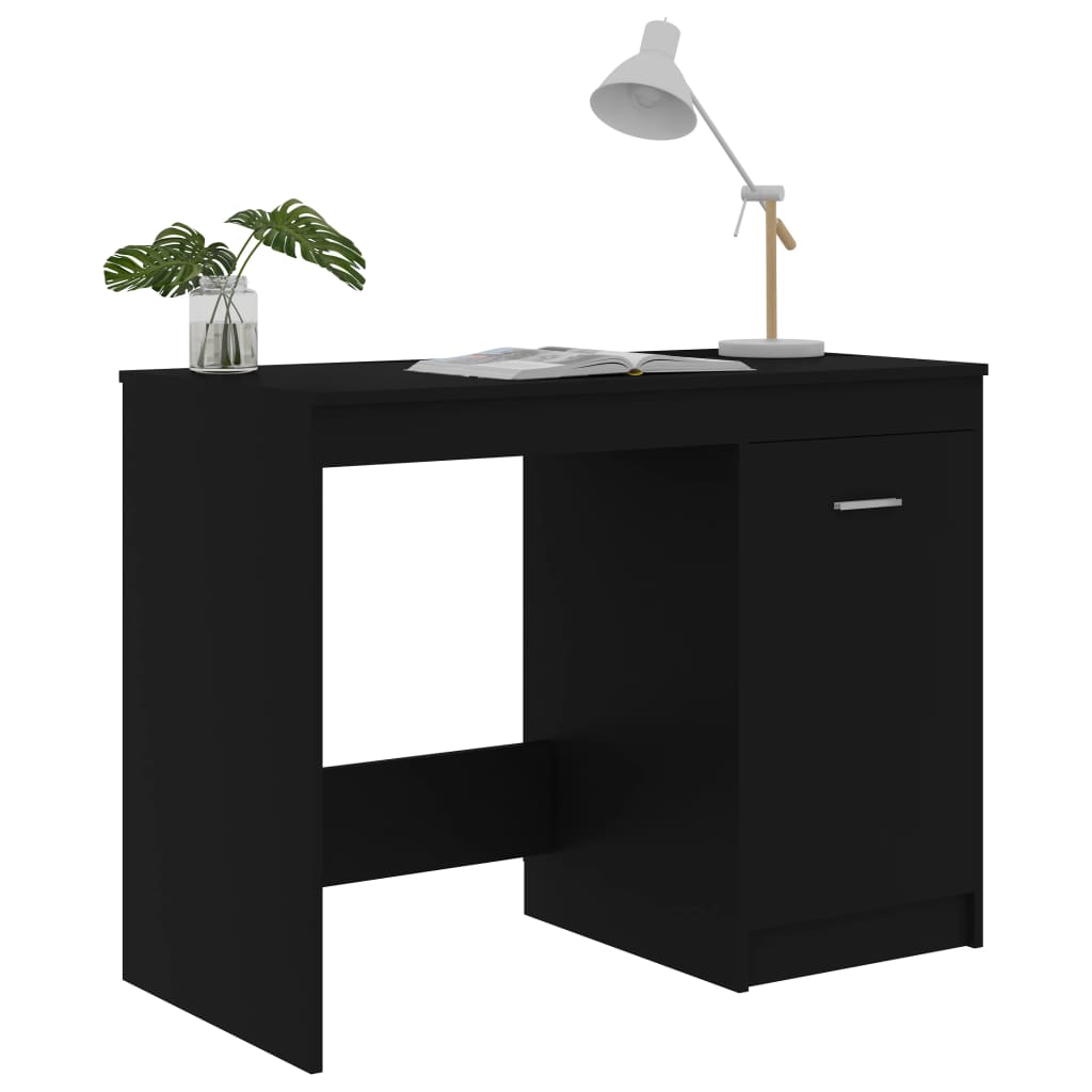 Bureau Noir 100x50x76 cm Bois d’ingénierie - XIOS