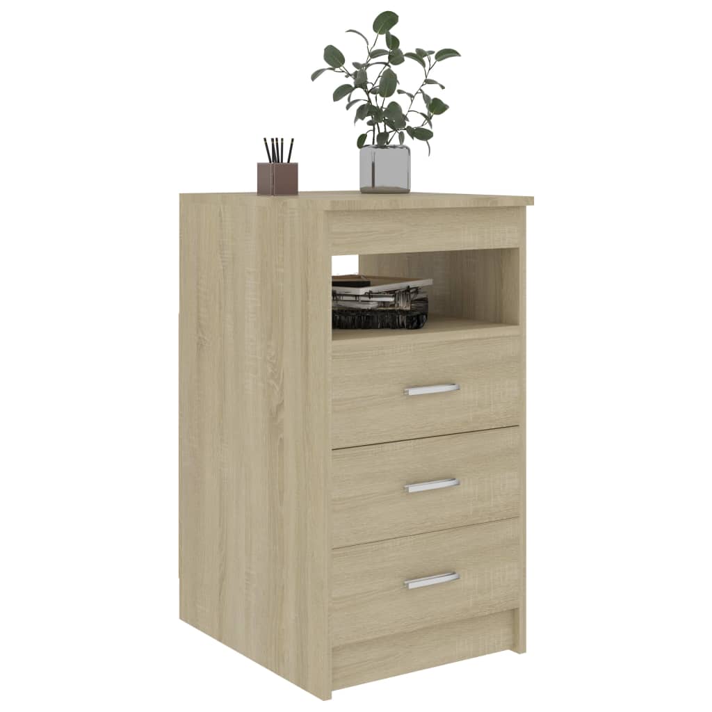 Armoire à tiroirs Chêne sonoma 40x50x76 cm Bois d'ingénierie - XIOS